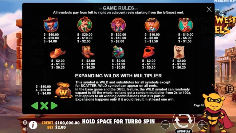 wild west duels symbols