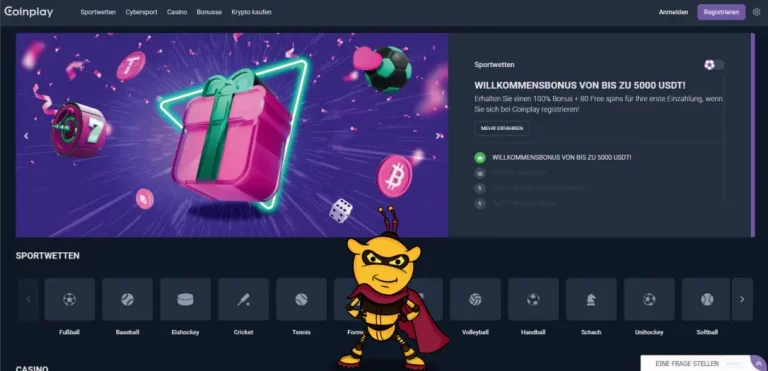 Willkommensbonus im Coinplay Casino