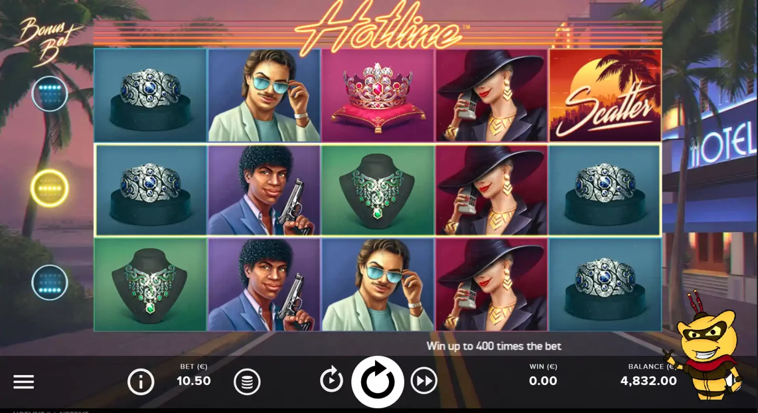 Hotline Slot Gameplay and Design
