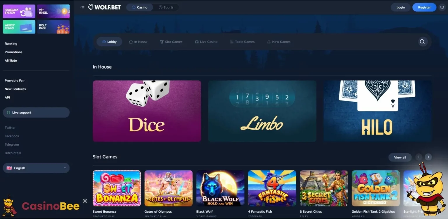 Discover Endless Gaming Possibilities at Wolf.bet Casino
