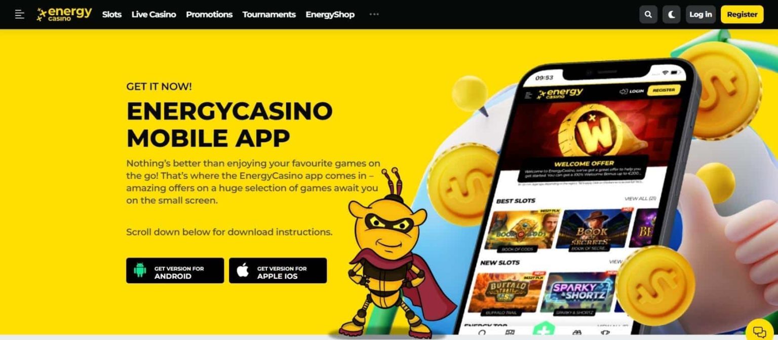Experience Energy Casino on Your Mobile Device