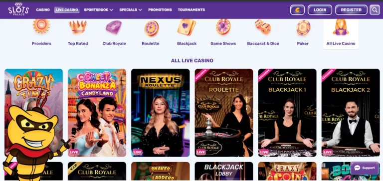 Experience the Thrills of Live Casino at SlotsPalace